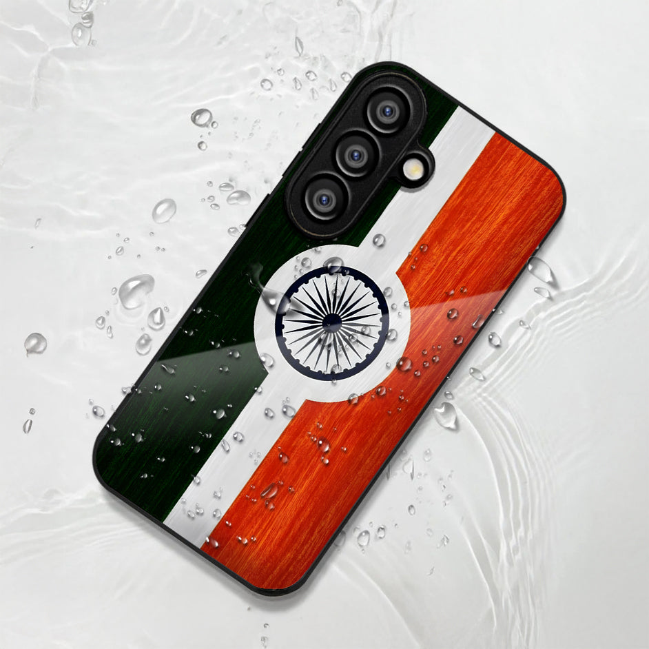 Samsung Galaxy A36 5G Premium Acrylic Shockproof Glass Back Case (India Pride)