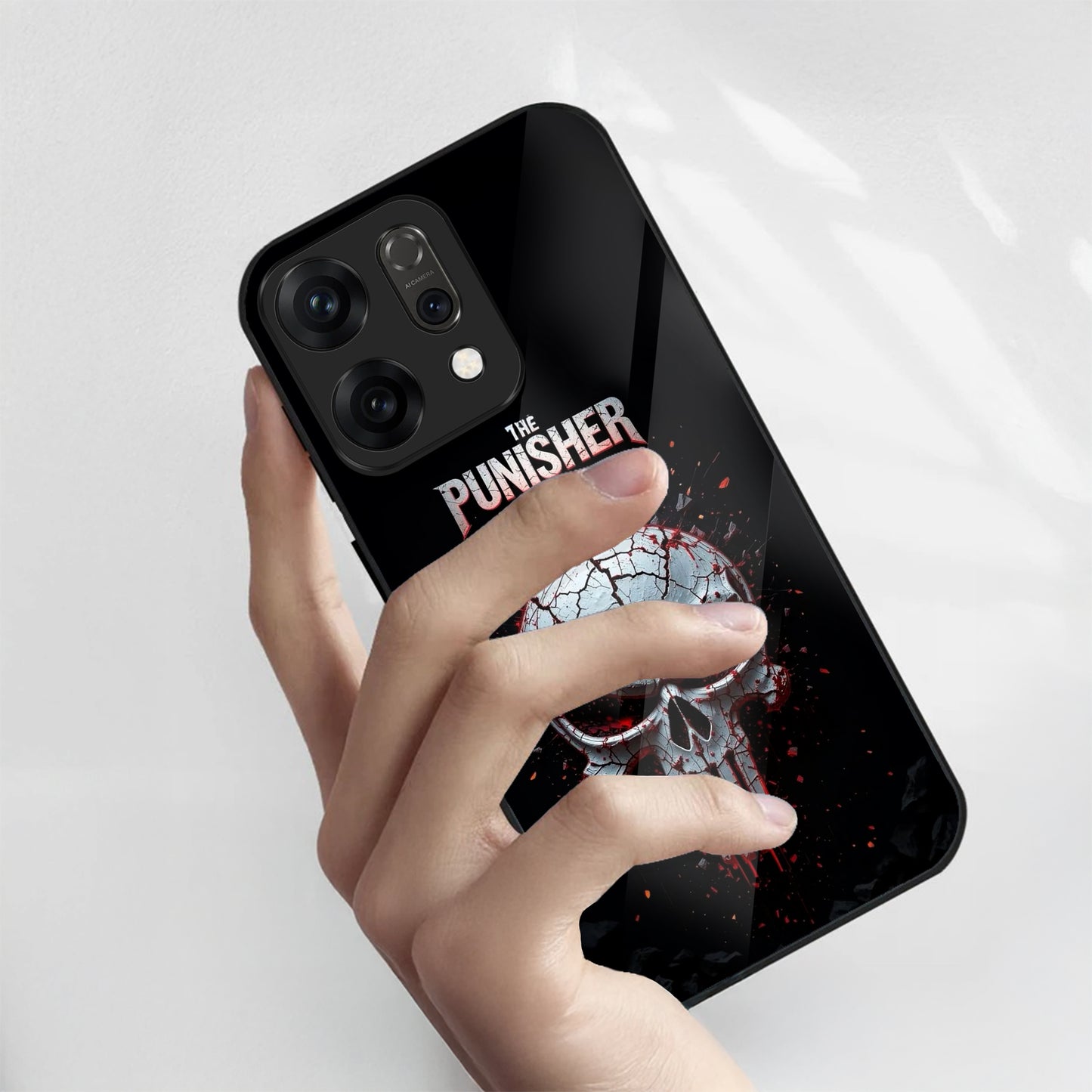 Oppo Reno 14 5G Skull Warrior Aesthetic Glass Case