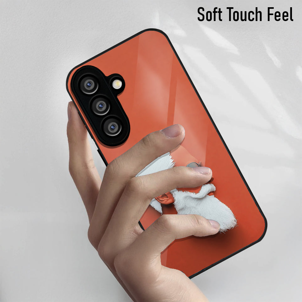 Samsung Galaxy A56 Premium Acrylic Shockproof Glass Back Case (Beard Boss)