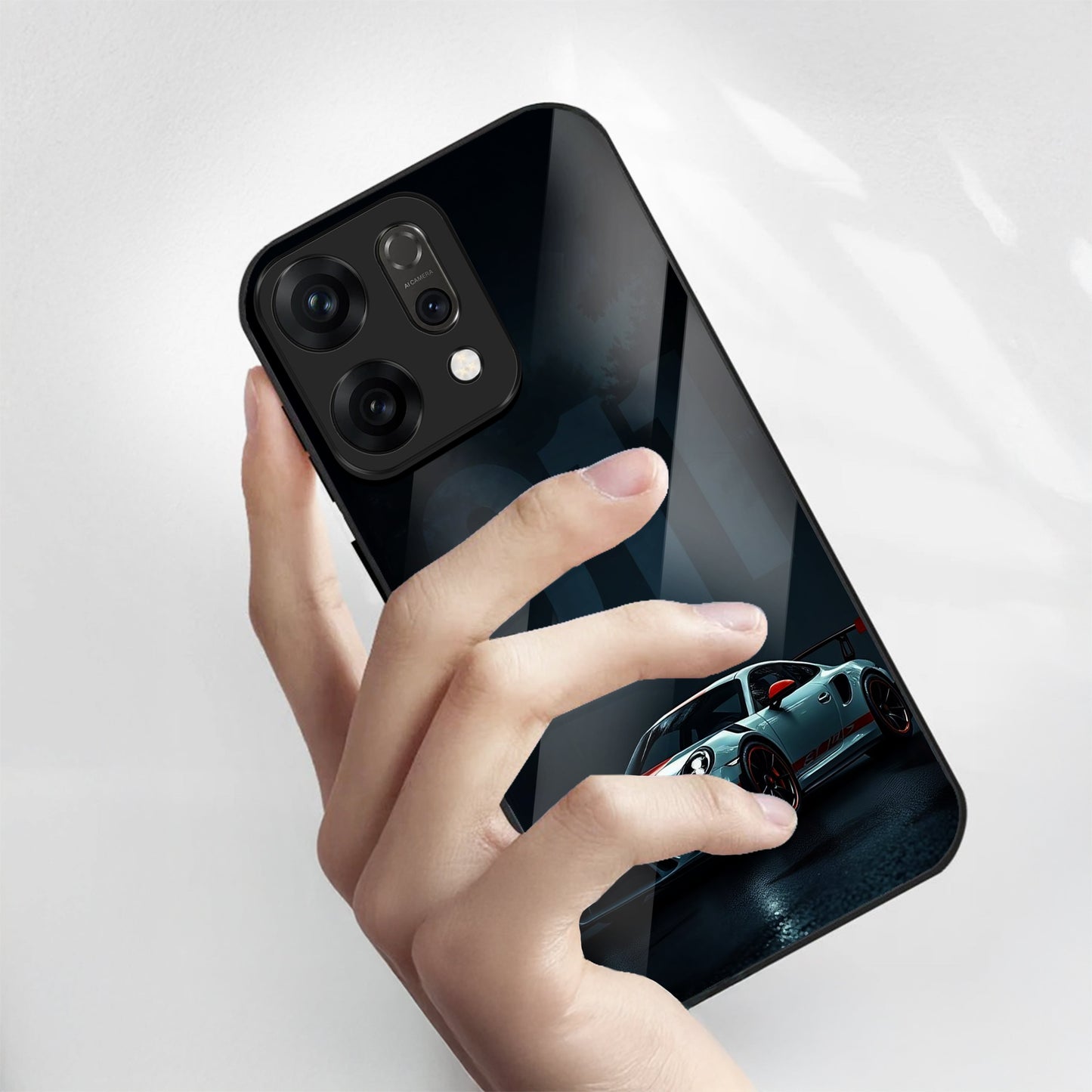Oppo Reno 14 5G Premium Acrylic Shockproof Glass Back Case (GTR-911)