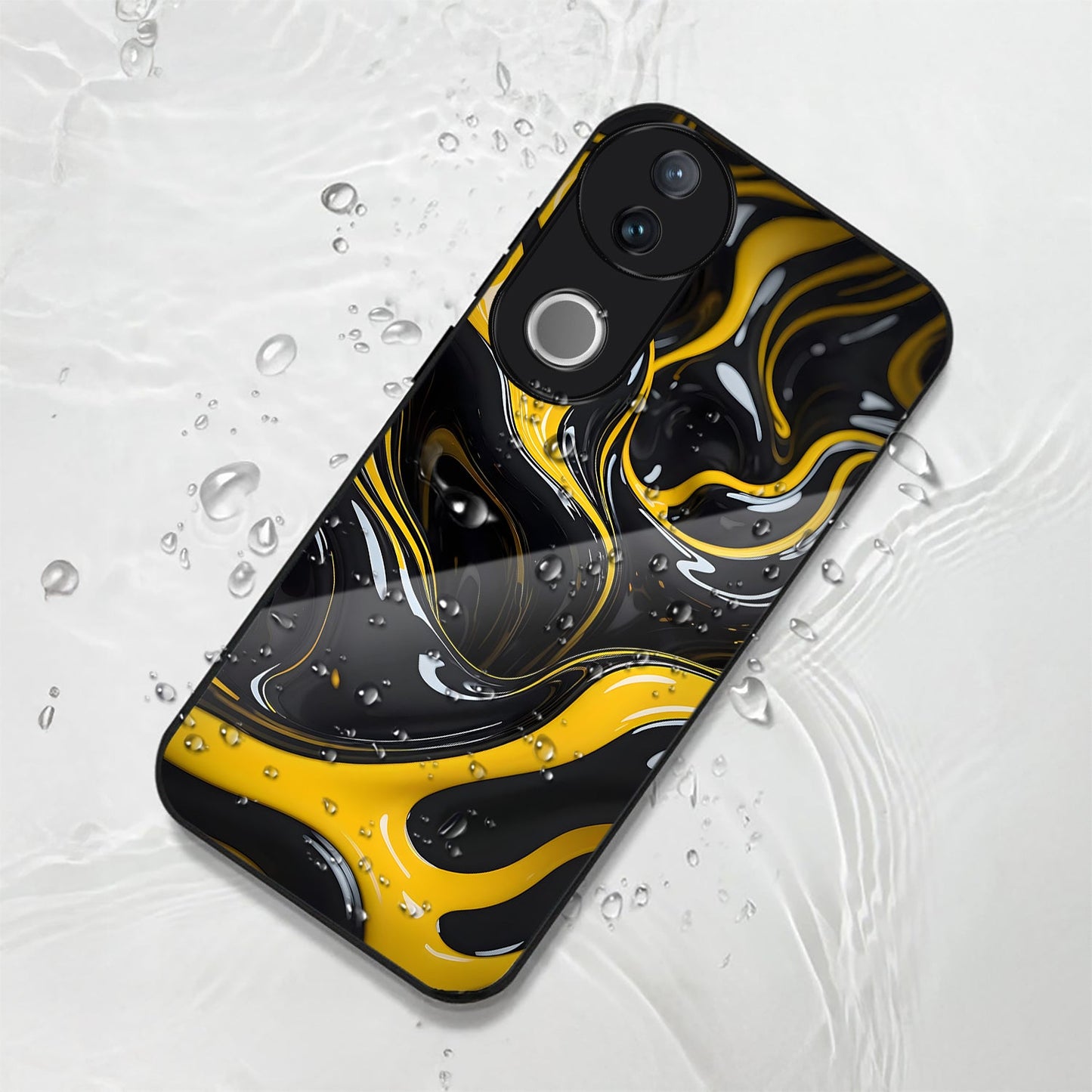 Vivo V50 5G Premium Acrylic Shockproof Glass Back Case (Liquid Armor)