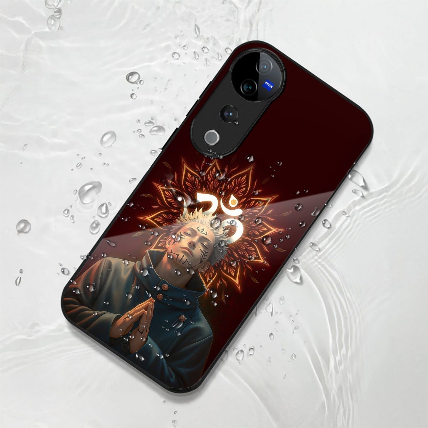Vivo V40 Pro 5G Premium Acrylic Shockproof Glass Back Case (Divine)