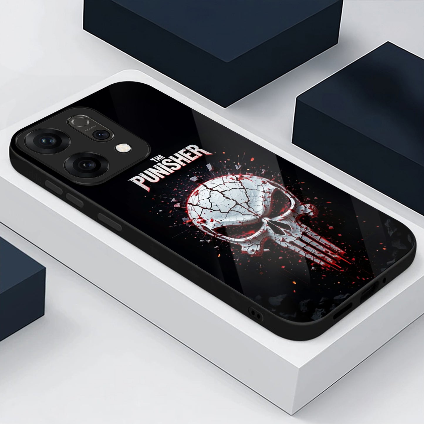 Oppo Reno 14 5G Skull Warrior Aesthetic Glass Case