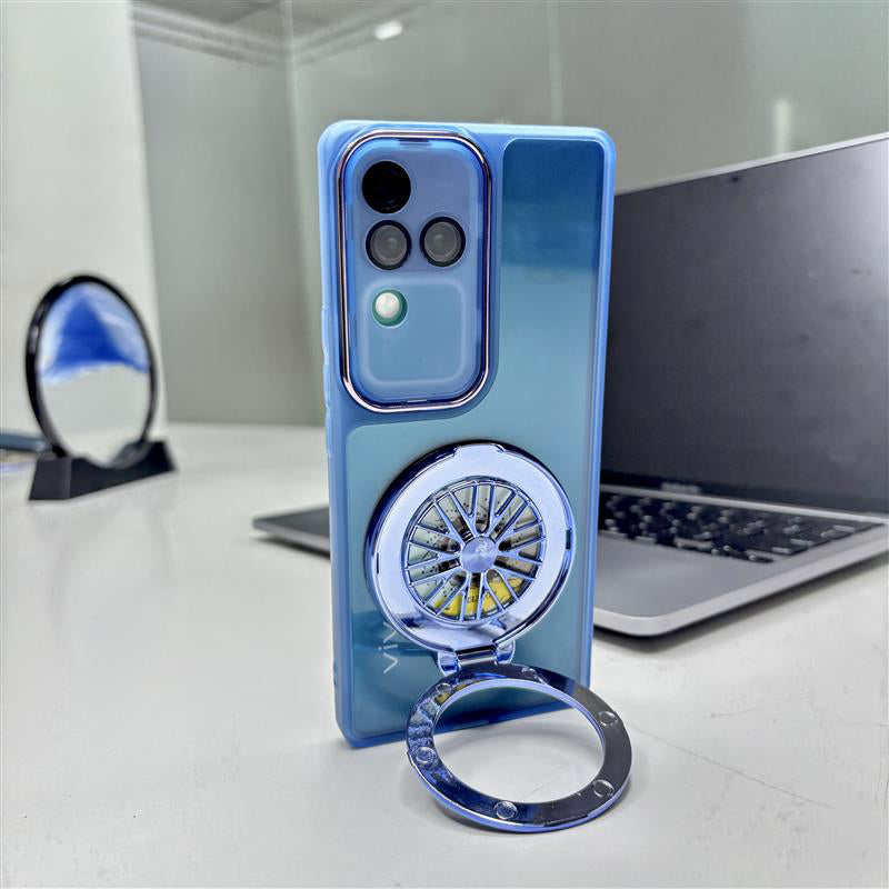 Vivo V30 Pro 5G Luxury Metal Camera Ring Protective Stress Buster Wheel 2.0 Back Cover