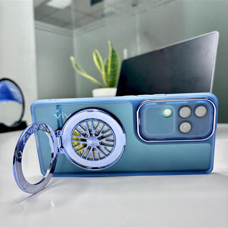 Vivo V30 Pro 5G Luxury Metal Camera Ring Protective Stress Buster Wheel 2.0 Back Cover