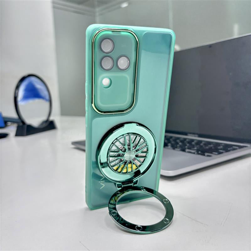 Vivo V30 Pro 5G Luxury Metal Camera Ring Protective Stress Buster Wheel 2.0 Back Cover