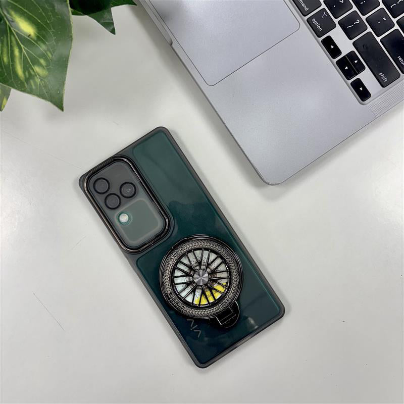Vivo V30 Pro 5G Luxury Metal Camera Ring Protective Stress Buster Wheel 2.0 Back Cover