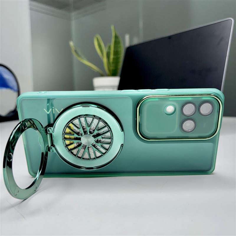 Vivo V30 Pro 5G Luxury Metal Camera Ring Protective Stress Buster Wheel 2.0 Back Cover