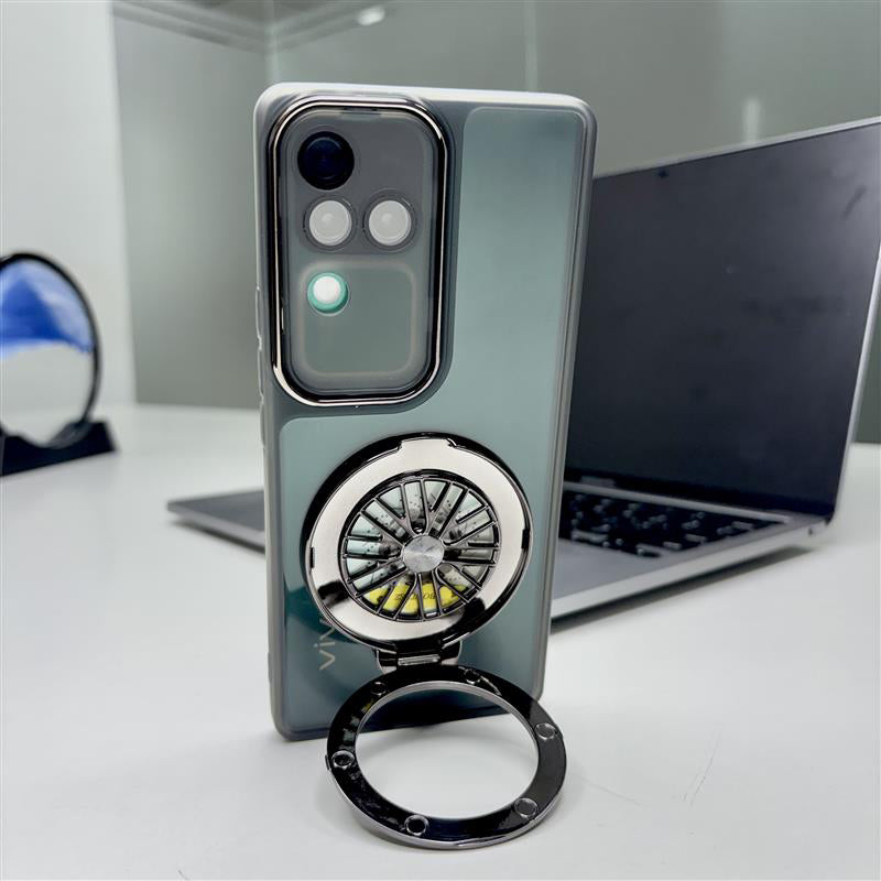 Vivo V30 Pro 5G Luxury Metal Camera Ring Protective Stress Buster Wheel 2.0 Back Cover