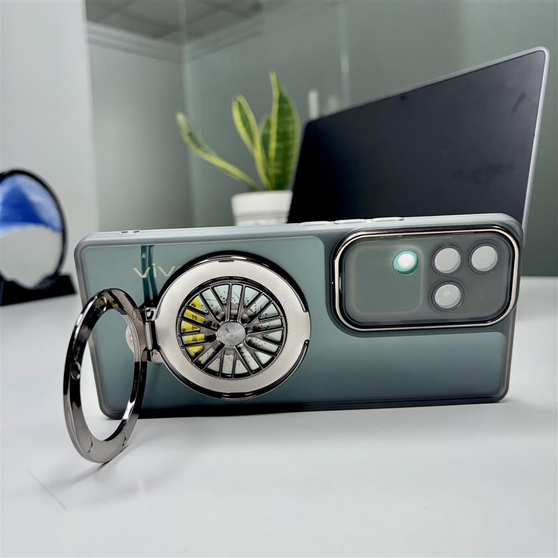 Vivo V30 Pro 5G Luxury Metal Camera Ring Protective Stress Buster Wheel 2.0 Back Cover