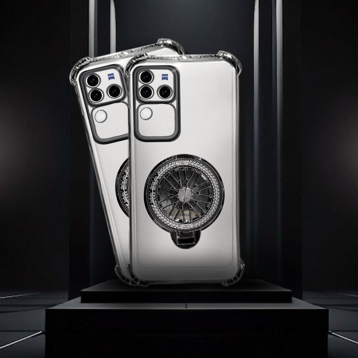 Vivo V30 Pro 5G Premium Stress Buster Wheel Rotating Shockproof Airbags Case