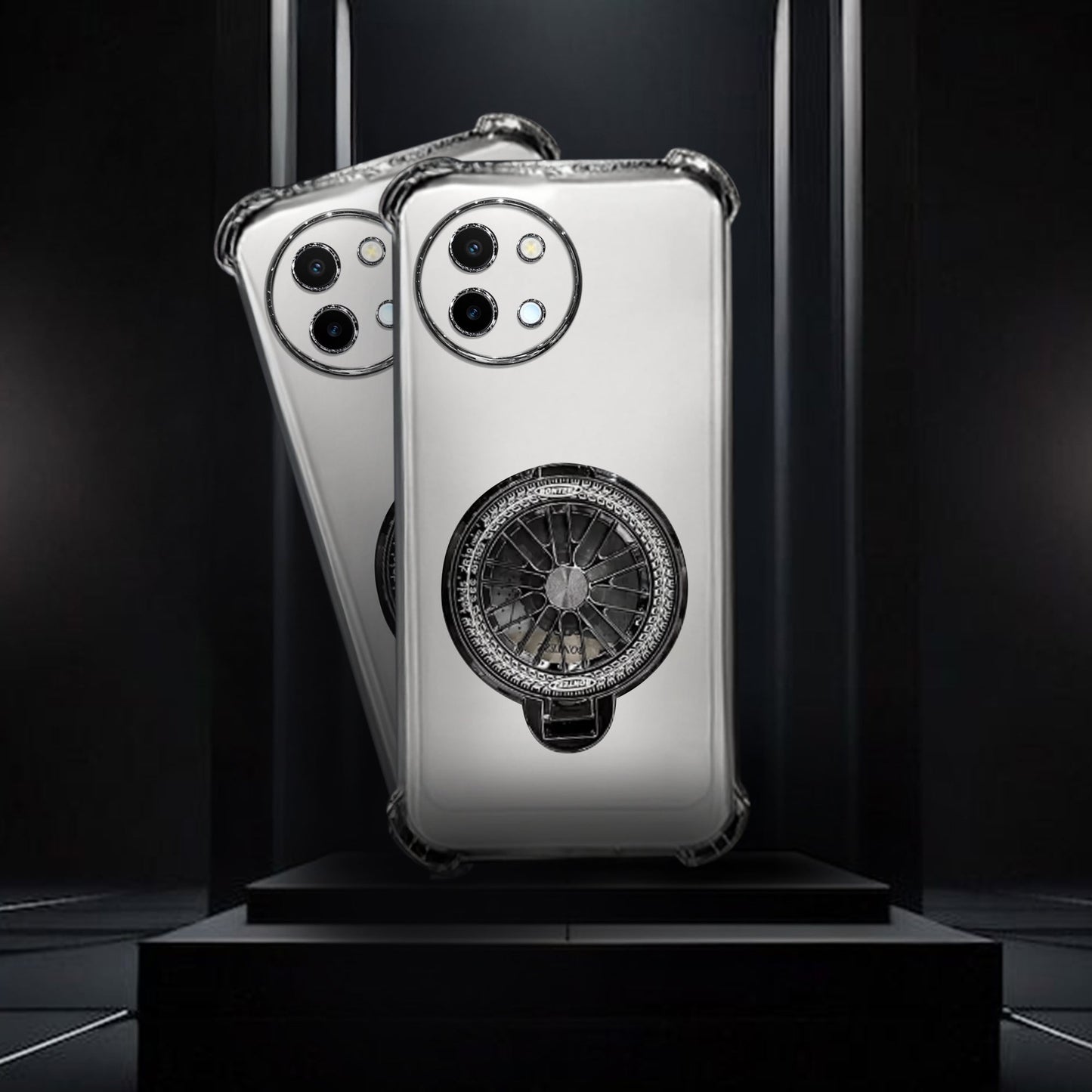 Vivo Y58 5G Premium Stress Buster Wheel Rotating Shockproof Airbags Case