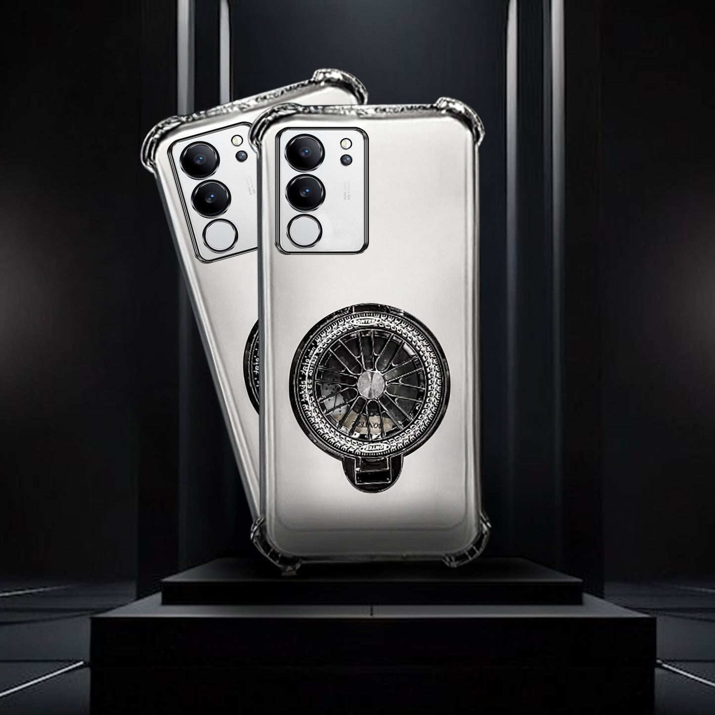 Vivo V29/V29 Pro 5G Premium Stress Buster Wheel Rotating Shockproof Airbags Case