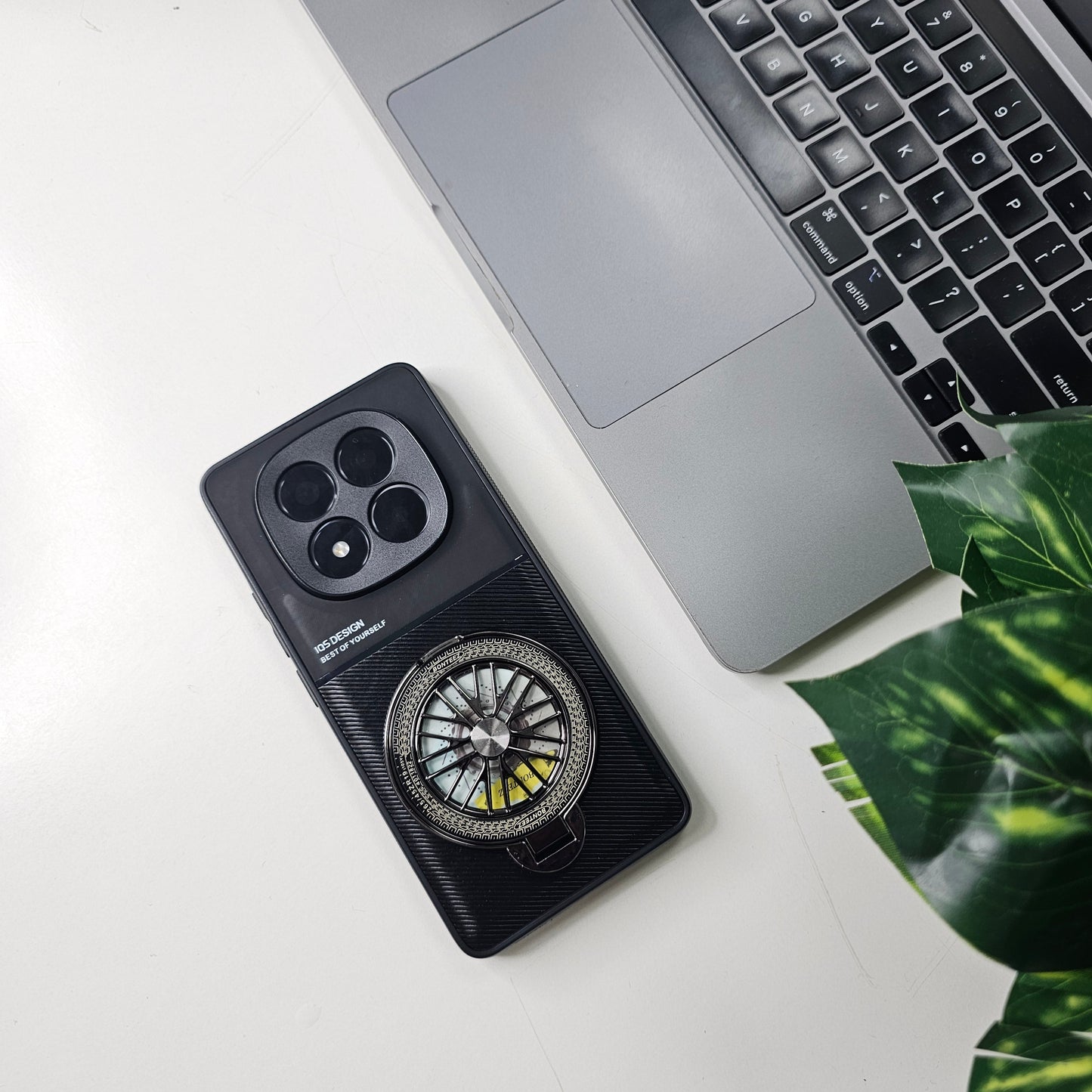 Redmi Note 14 Pro 5G Stress Buster Wheel Hybrid Scratch Resistant Back Case