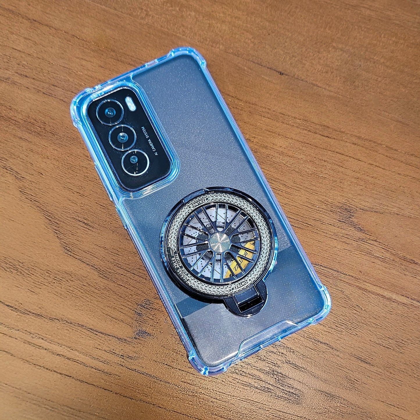 Oppo Reno12 Pro 5G 100% Original Transparent Four Corner Stress Buster Wheel Case
