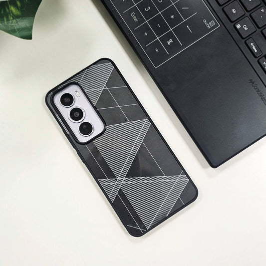 black oppo reno 12 matte case