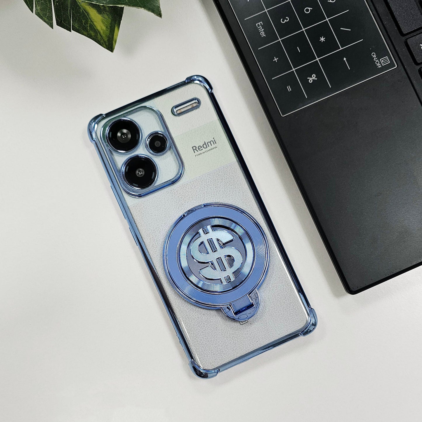 Redmi Note 13 Pro+ 5G Four Corner Airbags 100% Original Astro Money Magnet Rotating Dollar Case