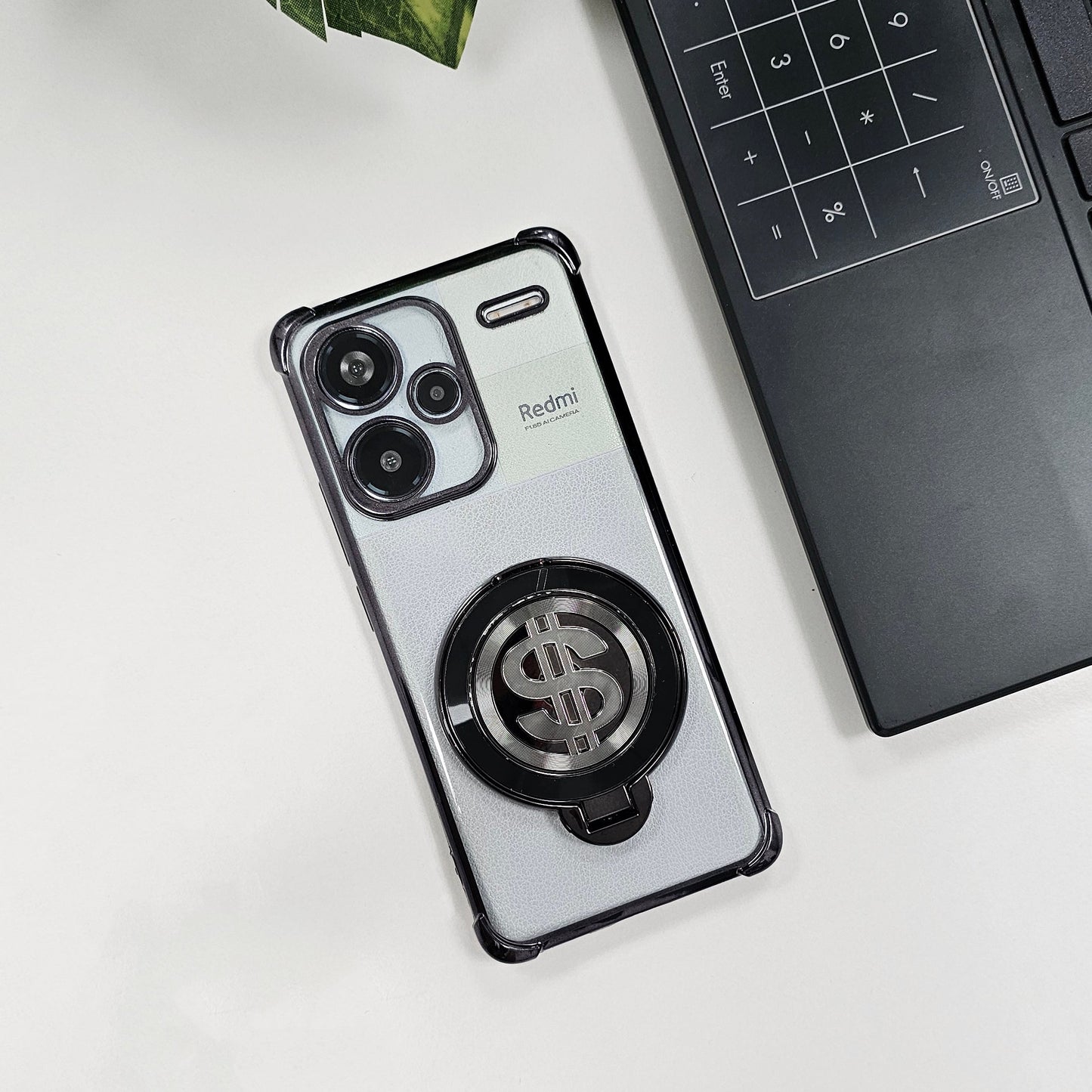 Redmi Note 13 Pro+ 5G Four Corner Airbags 100% Original Astro Money Magnet Rotating Dollar Case