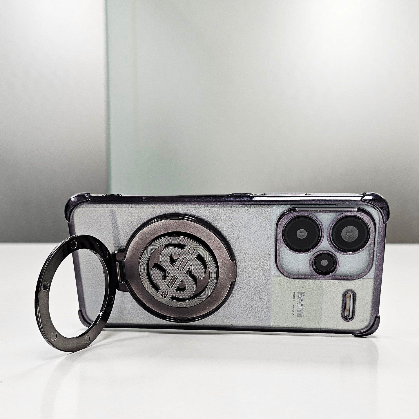 Redmi Note 13 Pro+ 5G Four Corner Airbags 100% Original Astro Money Magnet Rotating Dollar Case