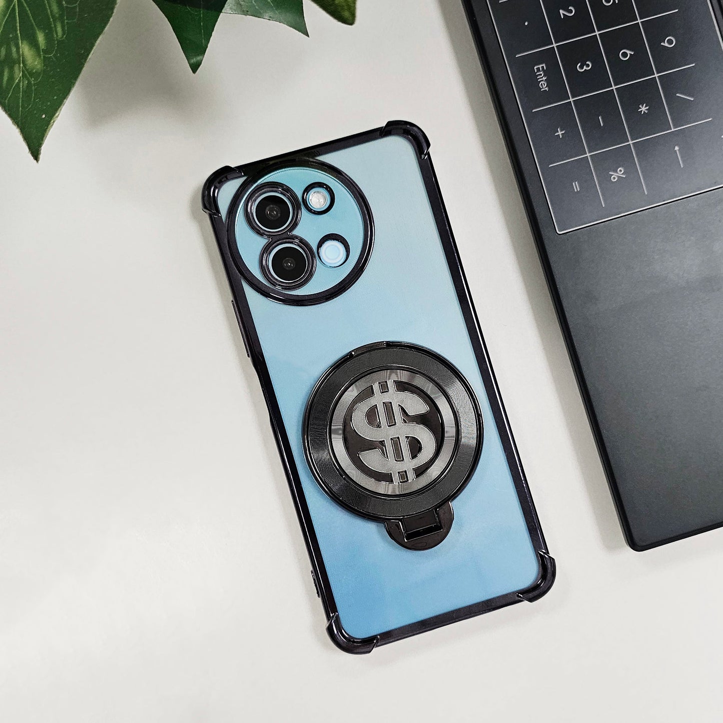 Vivo Y58 5G Four Corner Airbags 100% Original Astro Money Magnet Rotating Dollar Case