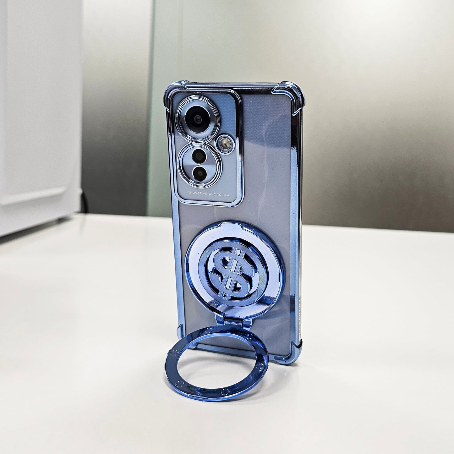 OPPO F25 PRO 5G Four Corner Airbags 100% Original Astro Money Magnet Rotating Dollar Case