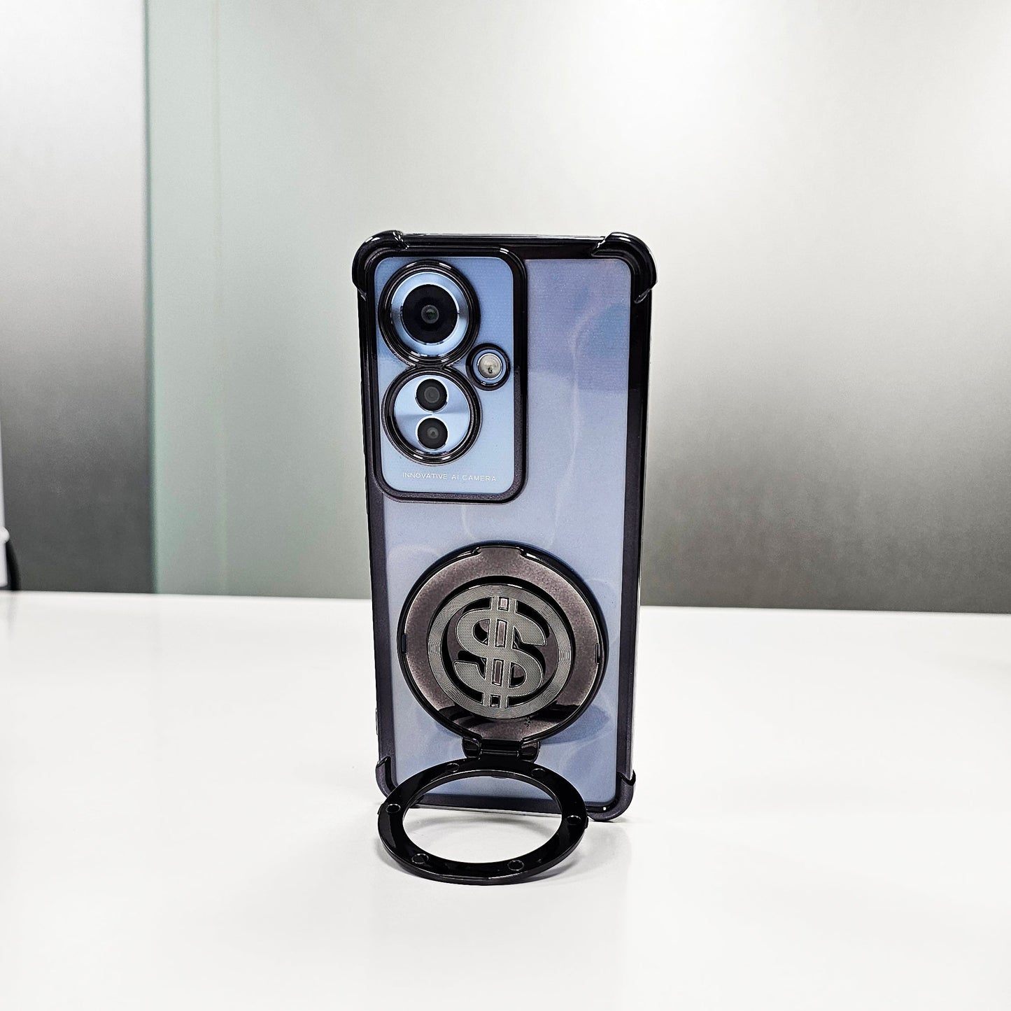 OPPO F25 PRO 5G Four Corner Airbags 100% Original Astro Money Magnet Rotating Dollar Case