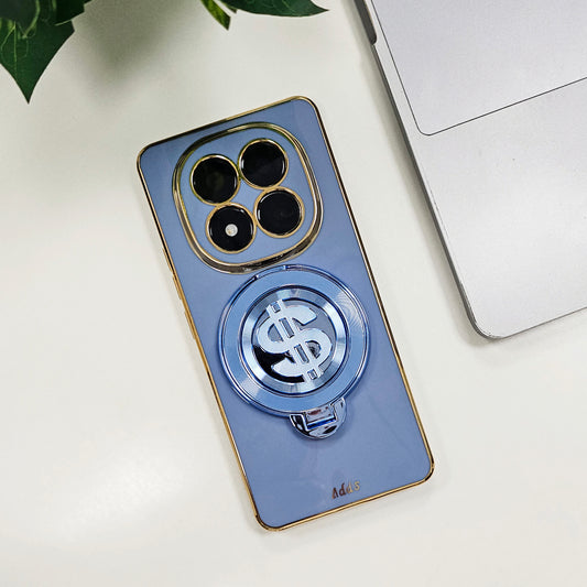 Redmi Note 14 Pro+ 5G Luxury Silicone Money Magnet Rotating Dollar Case