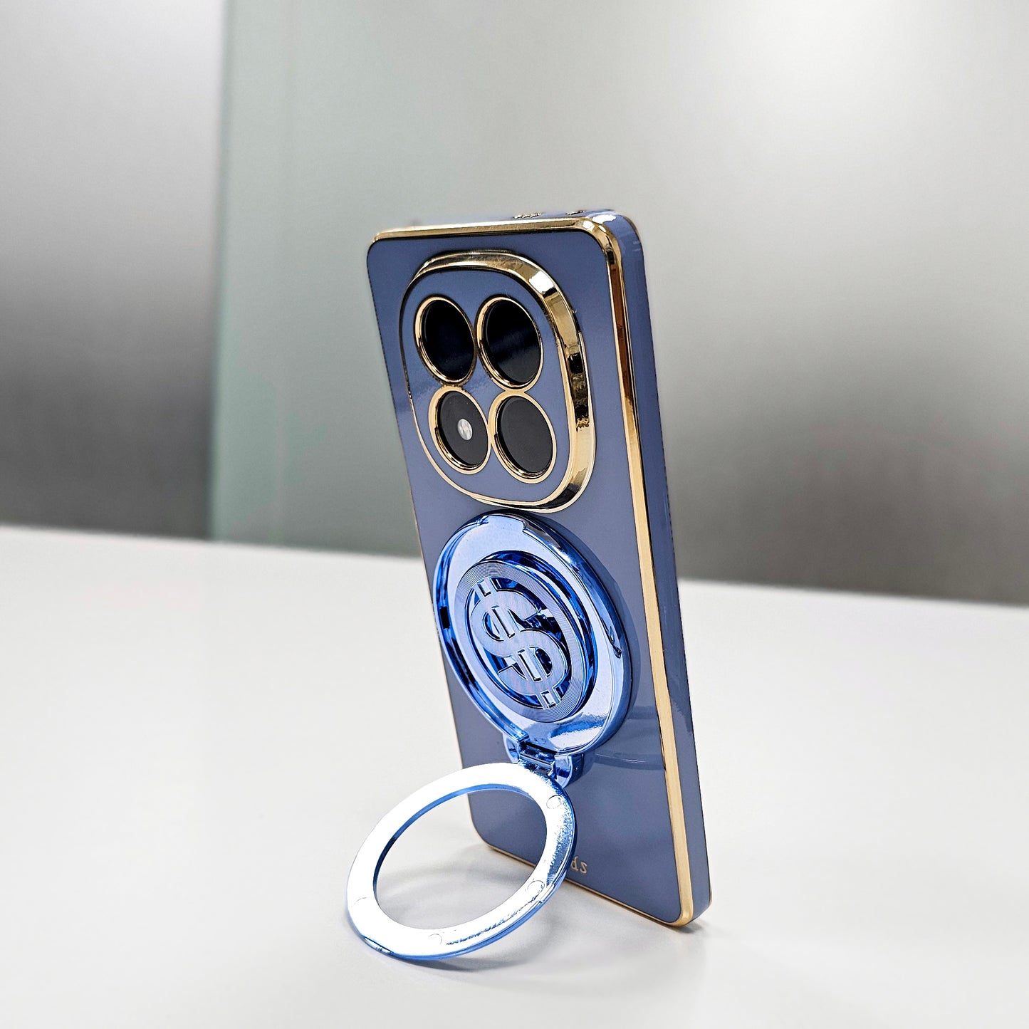 Redmi Note 14 Pro+ 5G Luxury Silicone Money Magnet Rotating Dollar Case
