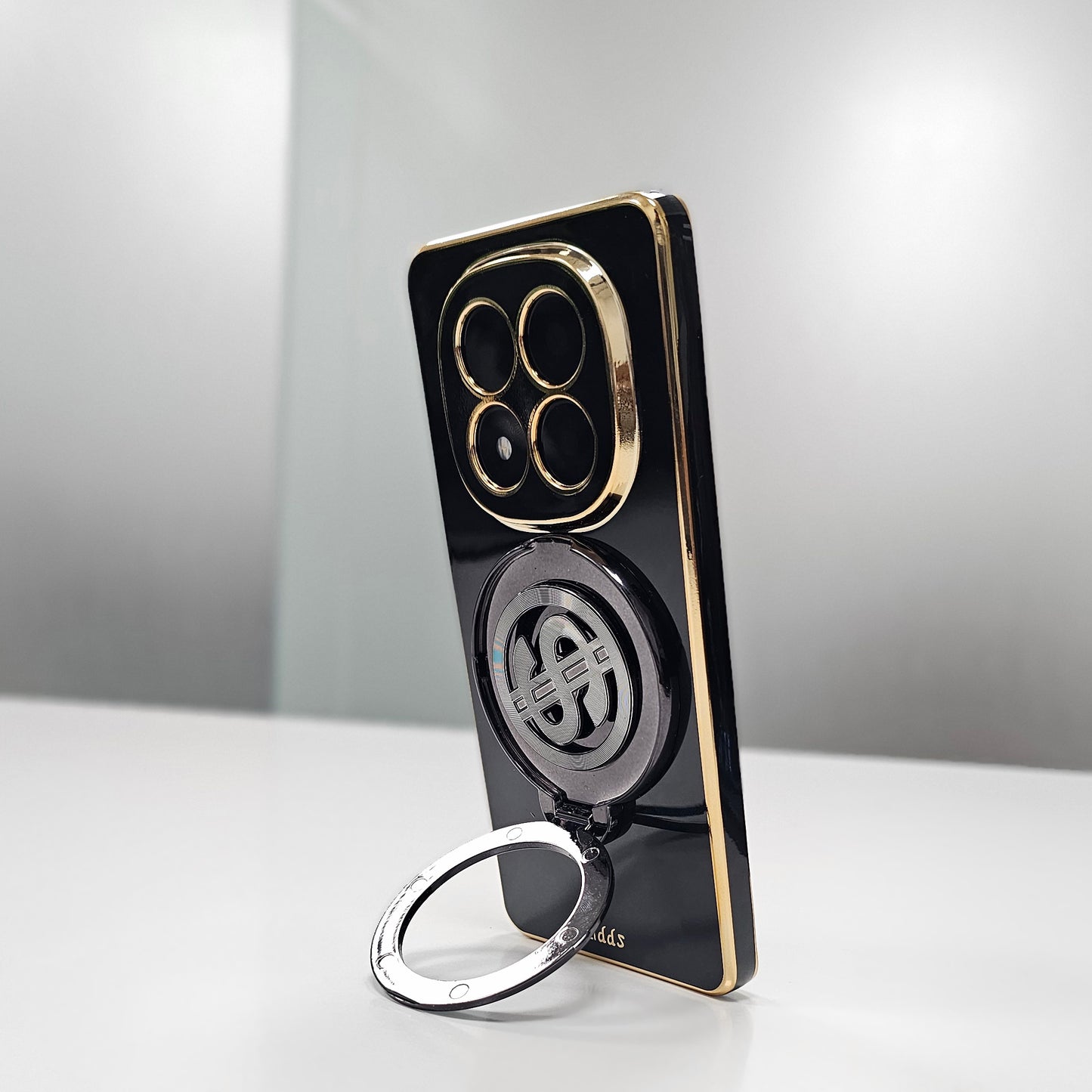 Redmi Note 14 Pro+ 5G Luxury Silicone Money Magnet Rotating Dollar Case
