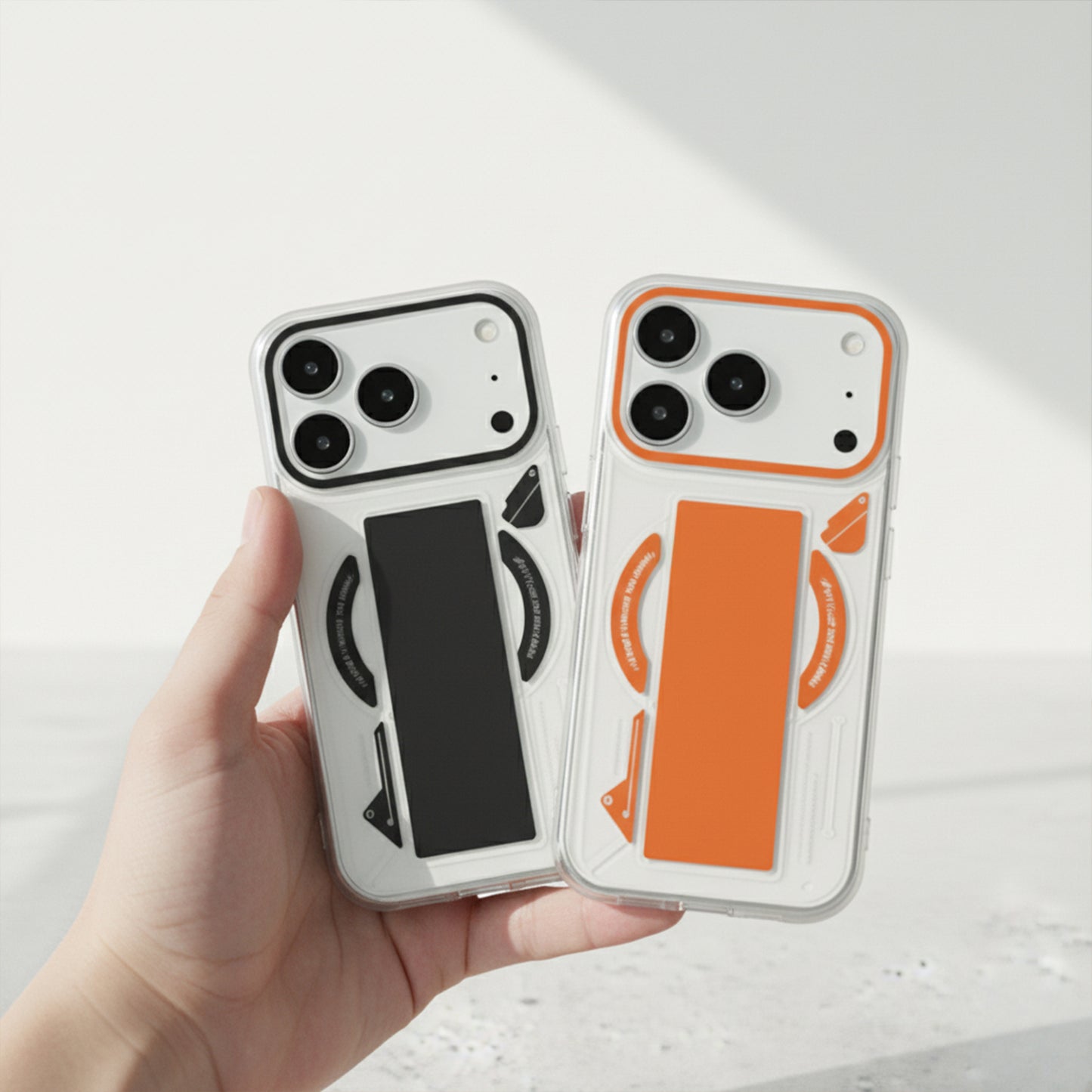 iPhone 17 Pro & 17 Pro Max Exquisite Stripe Stand Magsafe Case