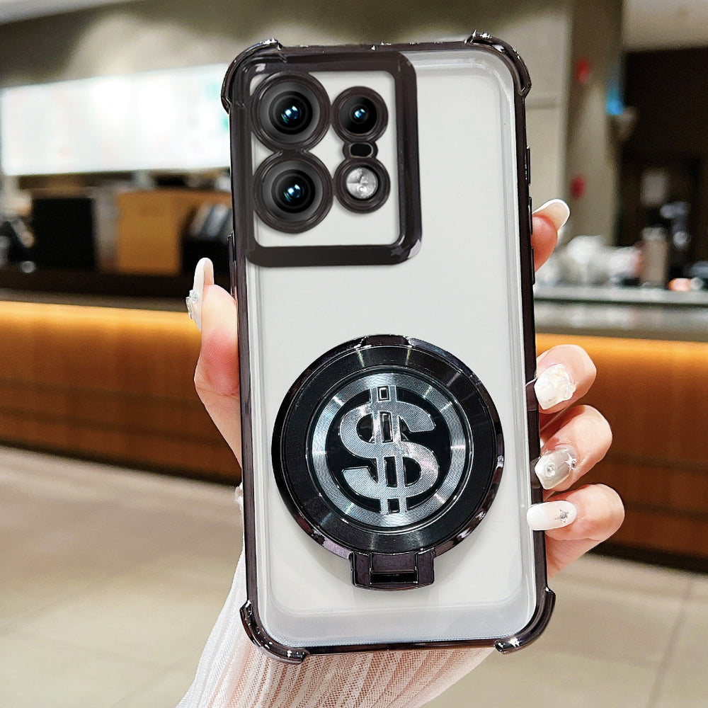 Motorola Edge 50 Pro 5G Four Corner Airbags 100% Original Astro Money Magnet Rotating Dollar Case