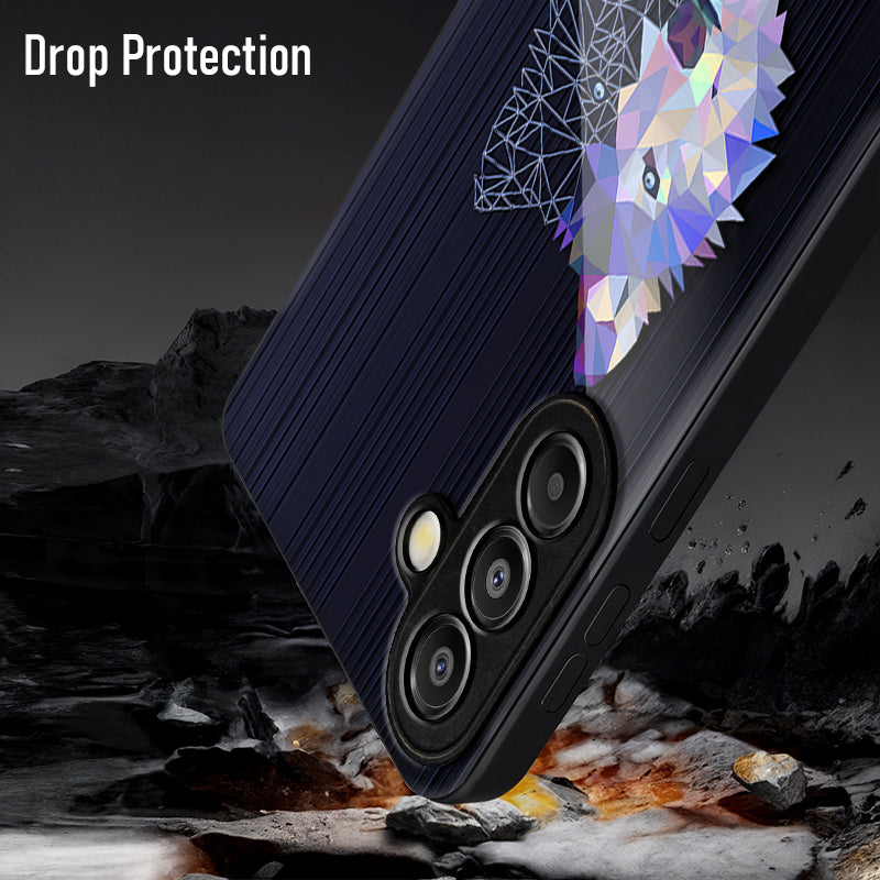 Samsung Galaxy A36 5G Premium Acrylic Shockproof Glass Back Case (Diamond Wolf)