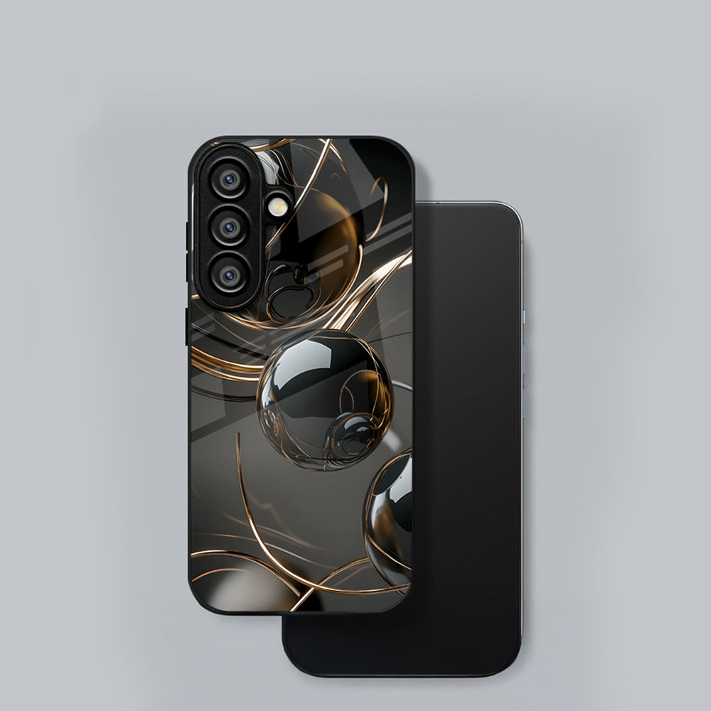 Samsung Galaxy A36 5G Premium Acrylic Shockproof Glass Back Case (3D Sphere)