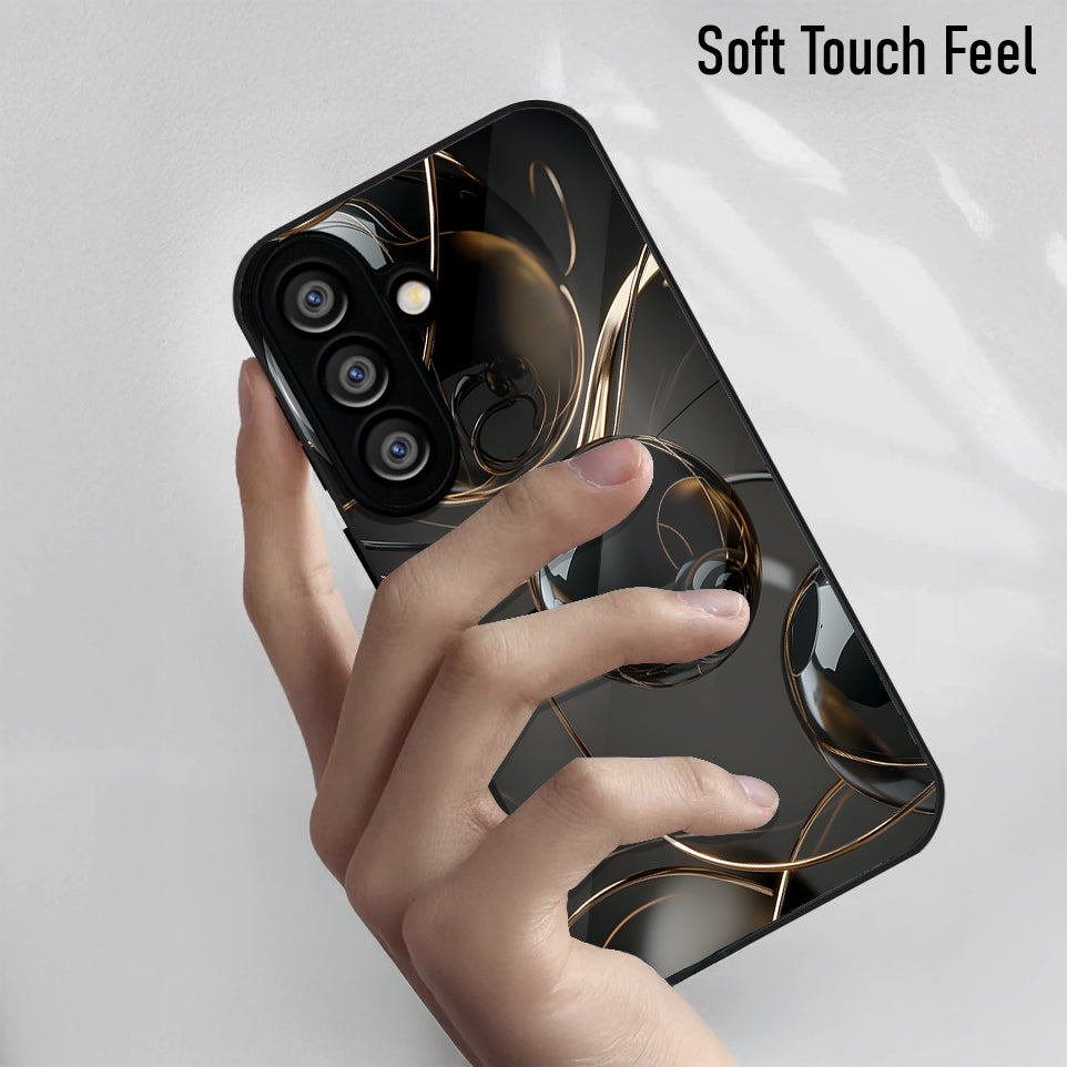 Samsung Galaxy A36 5G Premium Acrylic Shockproof Glass Back Case (3D Sphere)