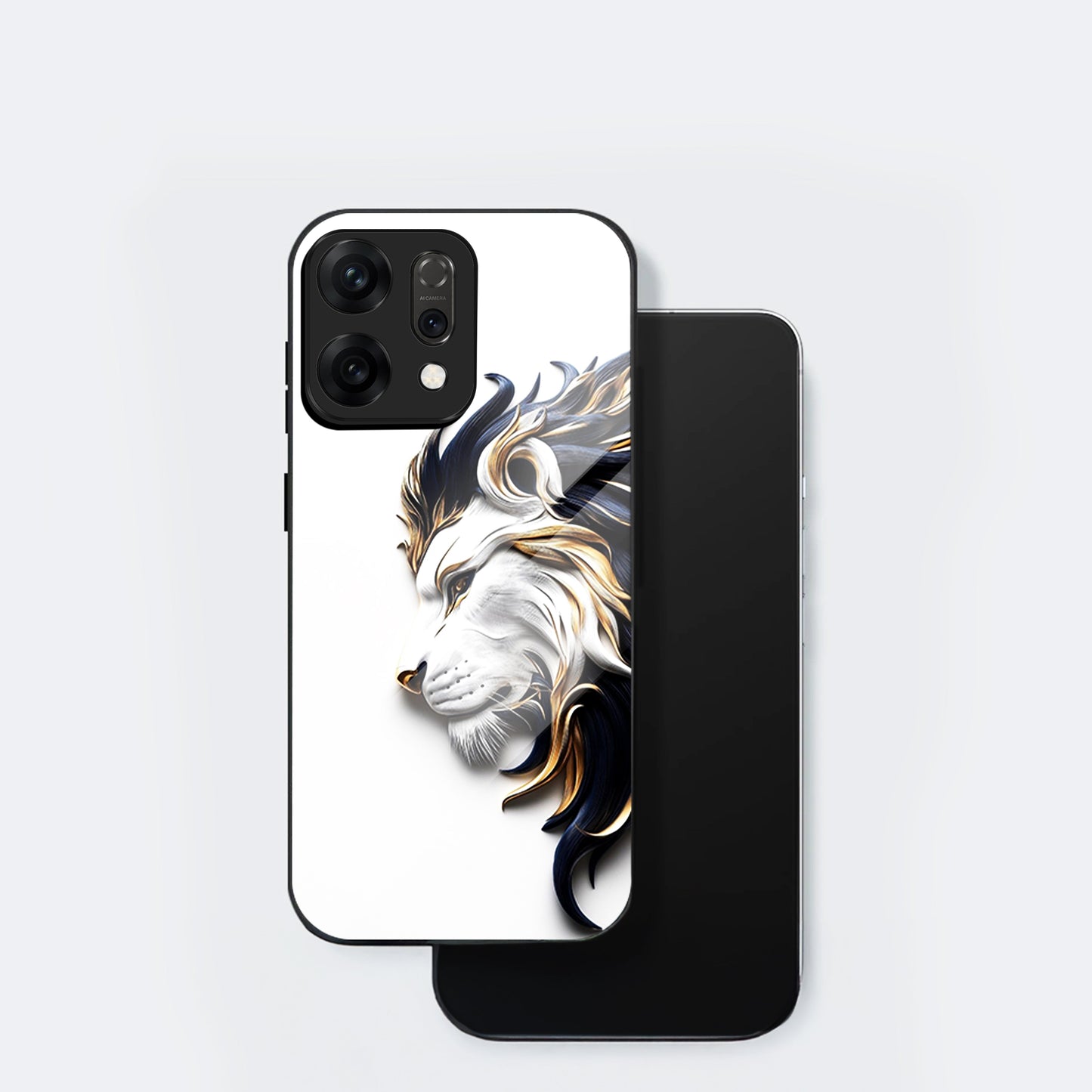 Oppo Reno14 5G Premium Acrylic Shockproof Glass Back Case (King’s Flow)