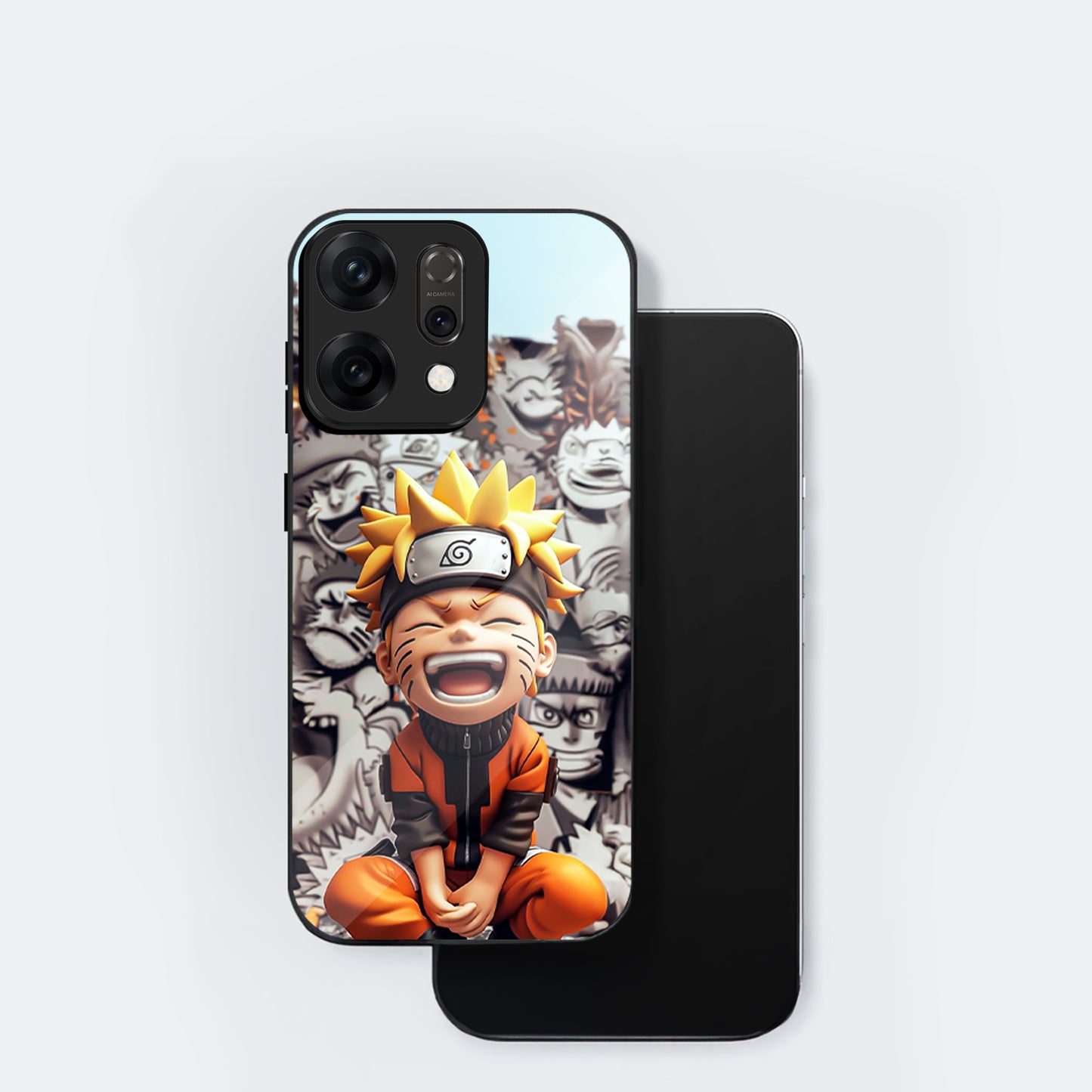 Oppo Reno 14 5G Naruto Anime Aesthetic Glass Case