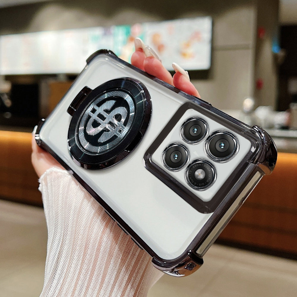 Motorola Edge 50 Pro 5G Four Corner Airbags 100% Original Astro Money Magnet Rotating Dollar Case