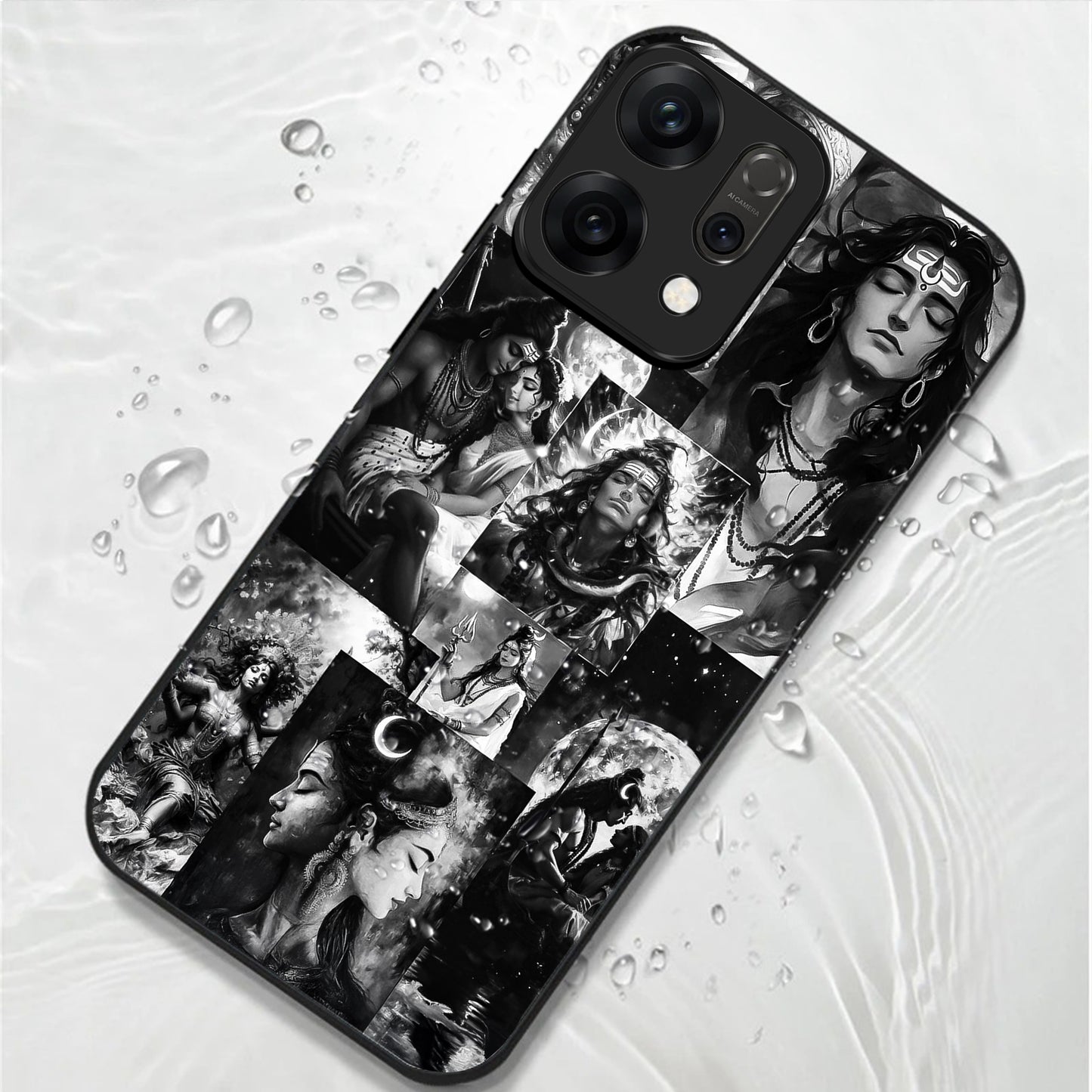Oppo Reno 14 5G Premium Acrylic Shockproof Glass Back Case (Shiv Vibe)