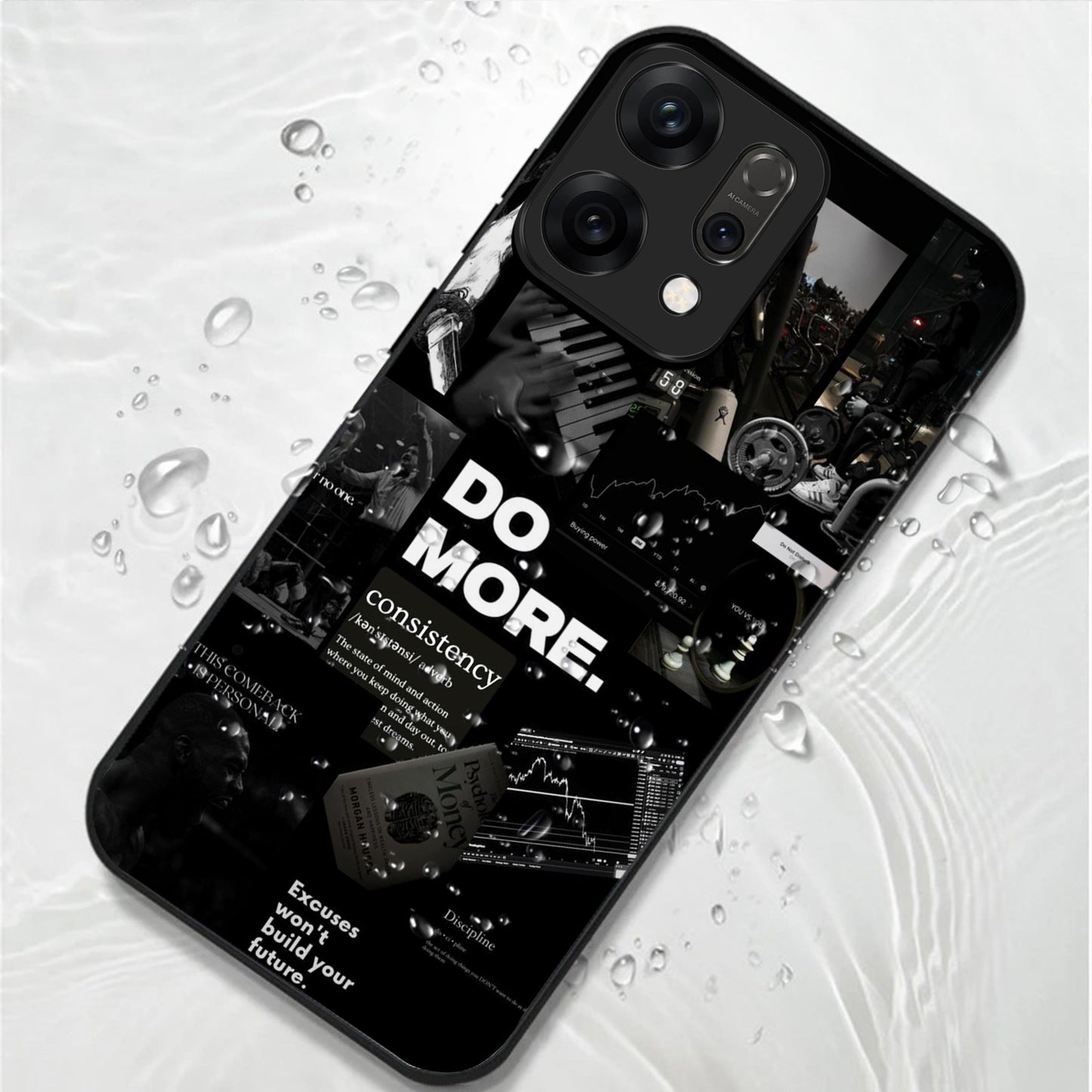 Oppo Reno 14 5G Premium Acrylic Shockproof Glass Back Case (Do More)