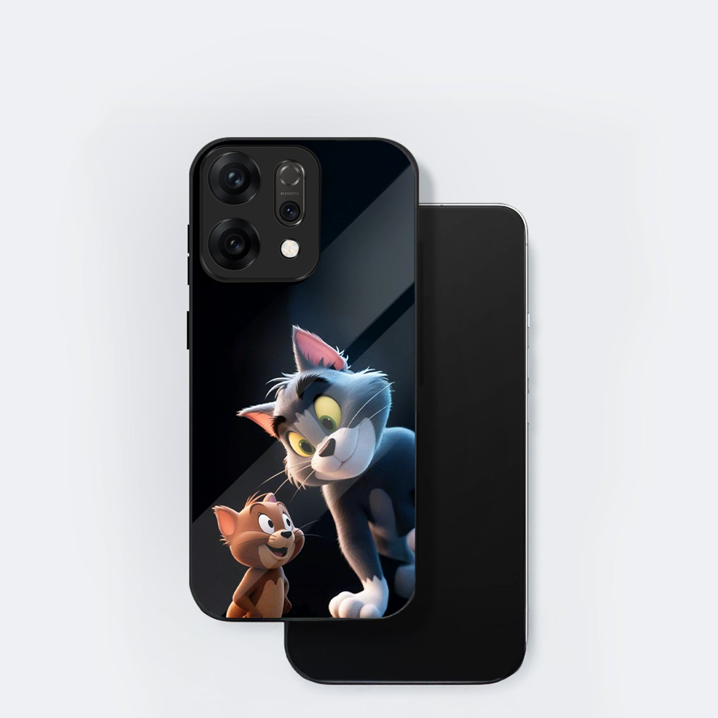 Oppo Reno 14 5G Classic Cartoon Characters Design Aesthetic Glass Case
