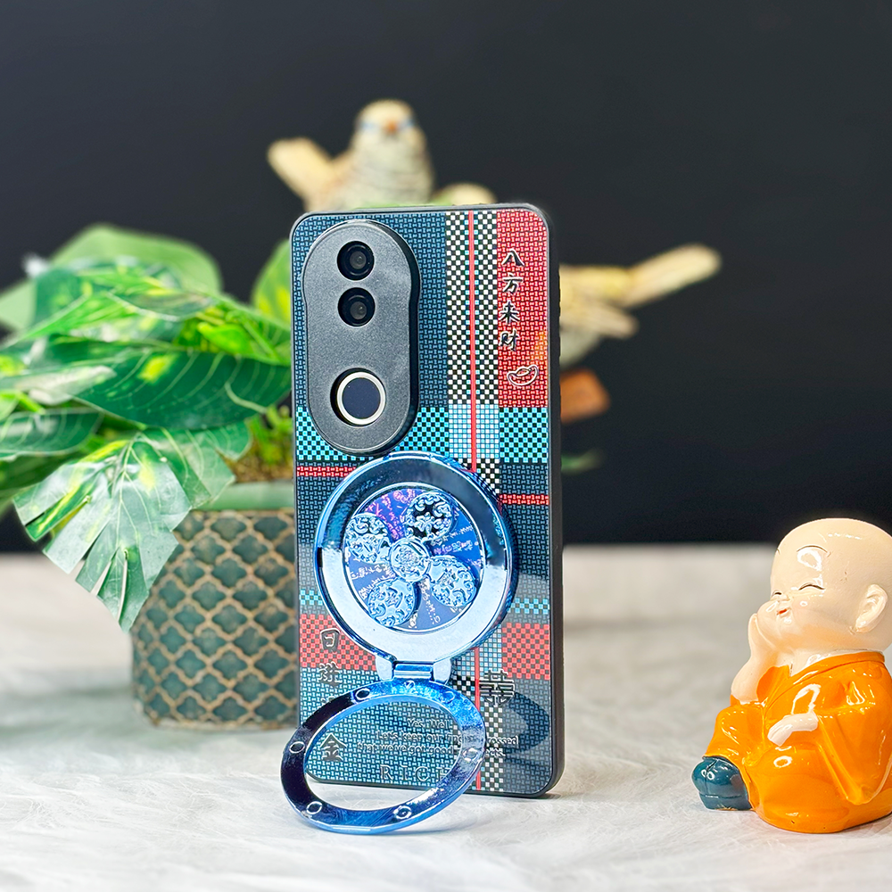 Vivo V50 5G Rich Manifestation Wheel Grid Pattern Back Case