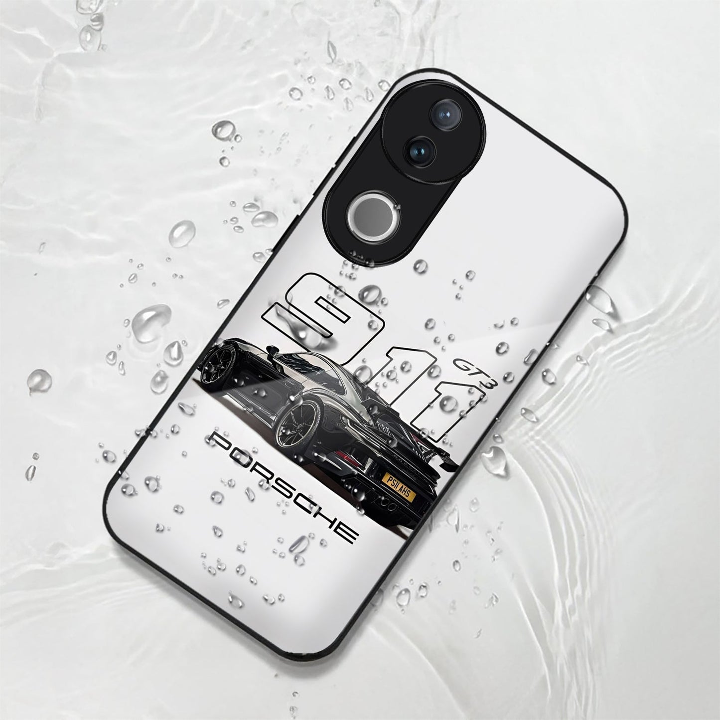 Vivo V50 5G Premium Acrylic Shockproof Glass Back Case (Porsche Case)