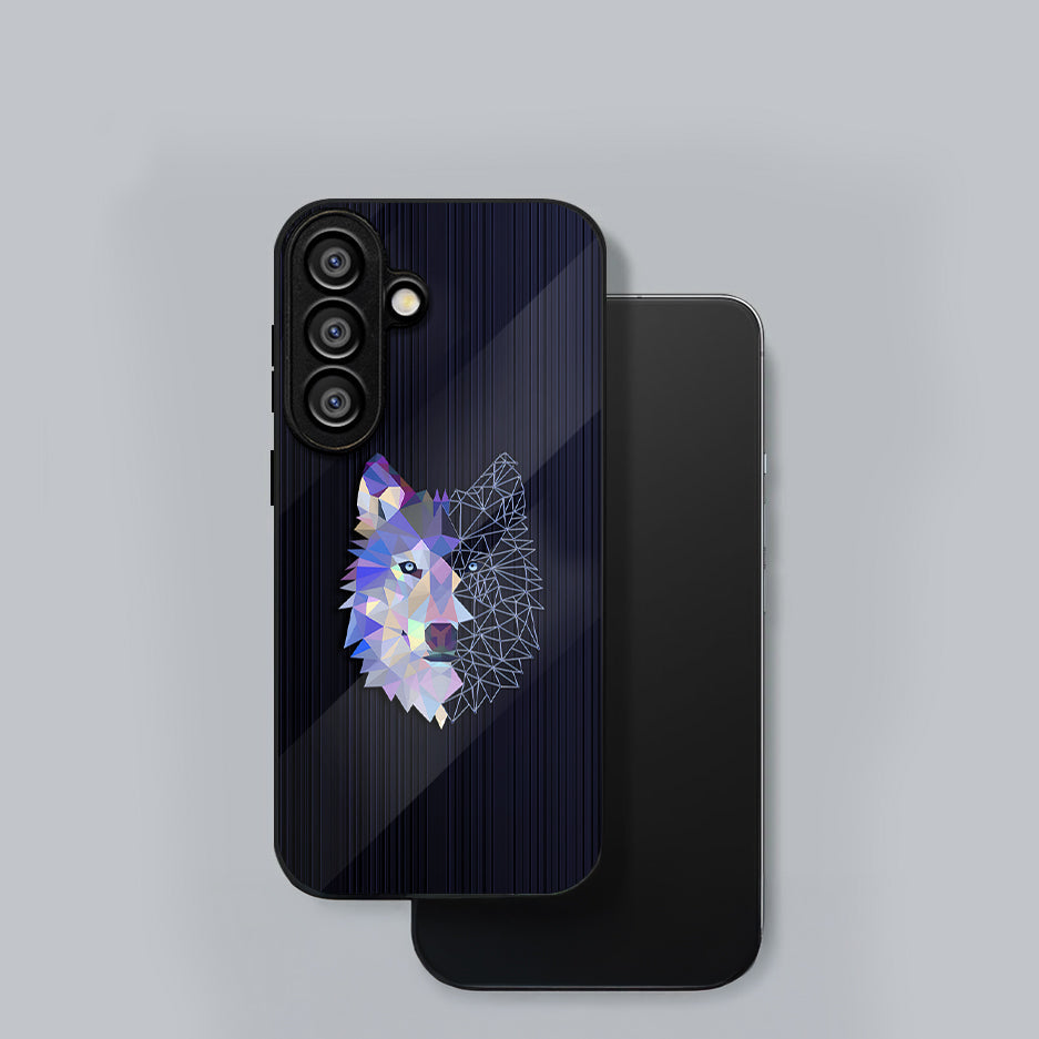 Samsung Galaxy A36 5G Premium Acrylic Shockproof Glass Back Case (Diamond Wolf)