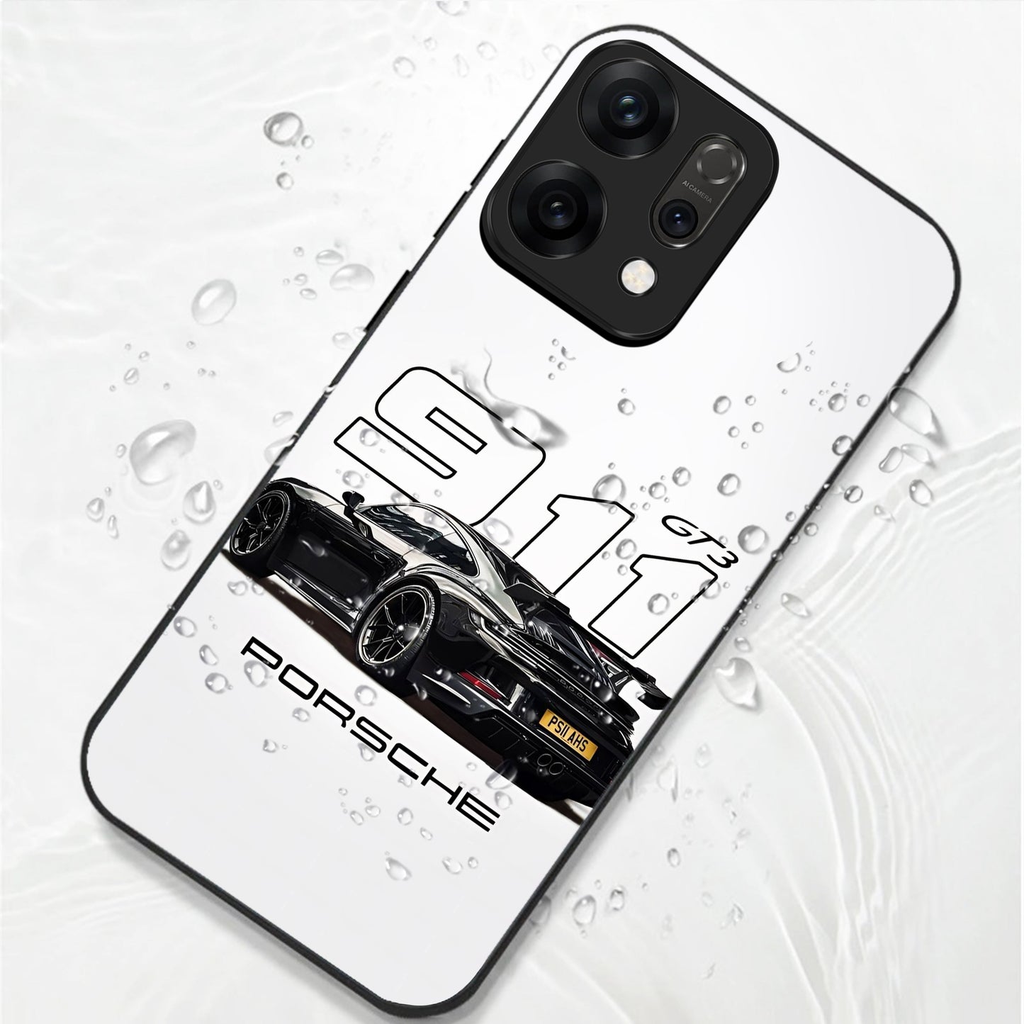 Oppo Reno 14 5G Premium Acrylic Shockproof Glass Back Case (Porsche Case)