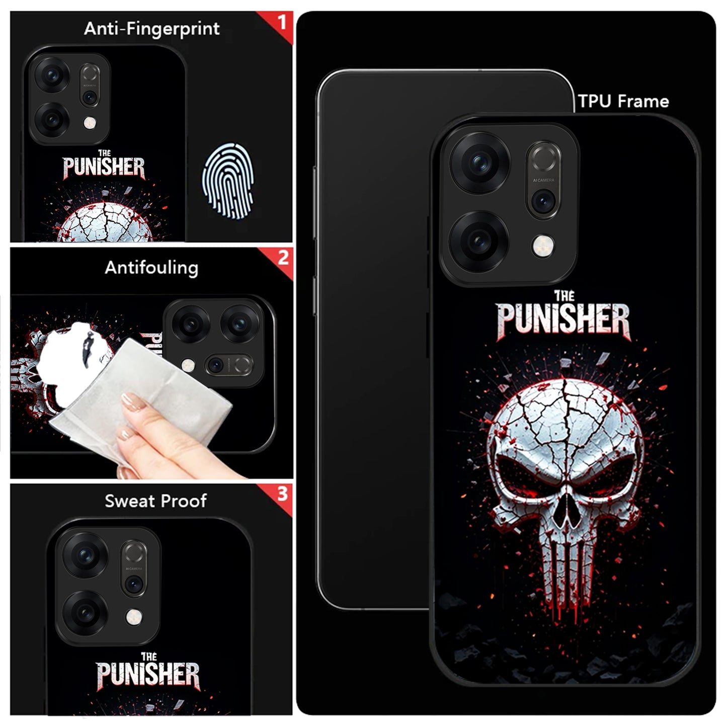 Oppo Reno 14 5G Skull Warrior Aesthetic Glass Case