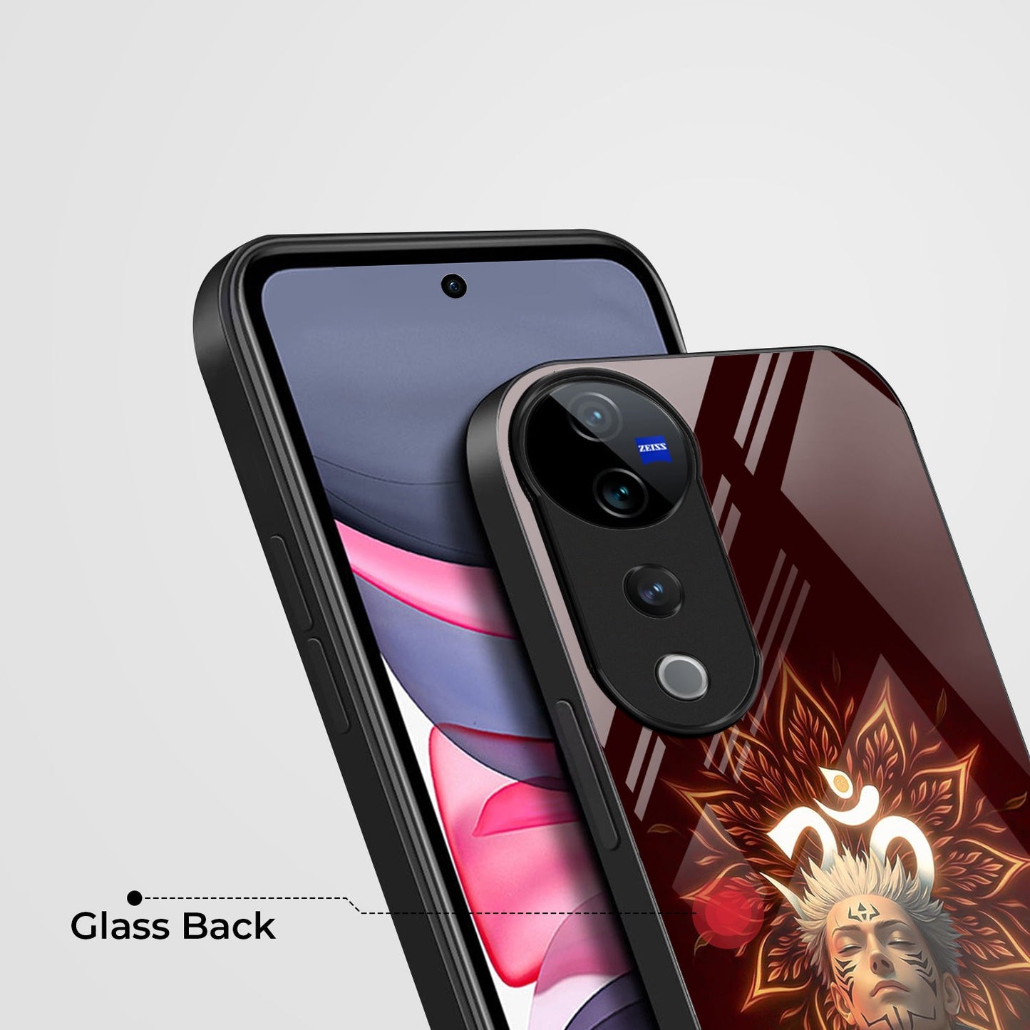 Vivo V40 Pro 5G Premium Acrylic Shockproof Glass Back Case (Divine)