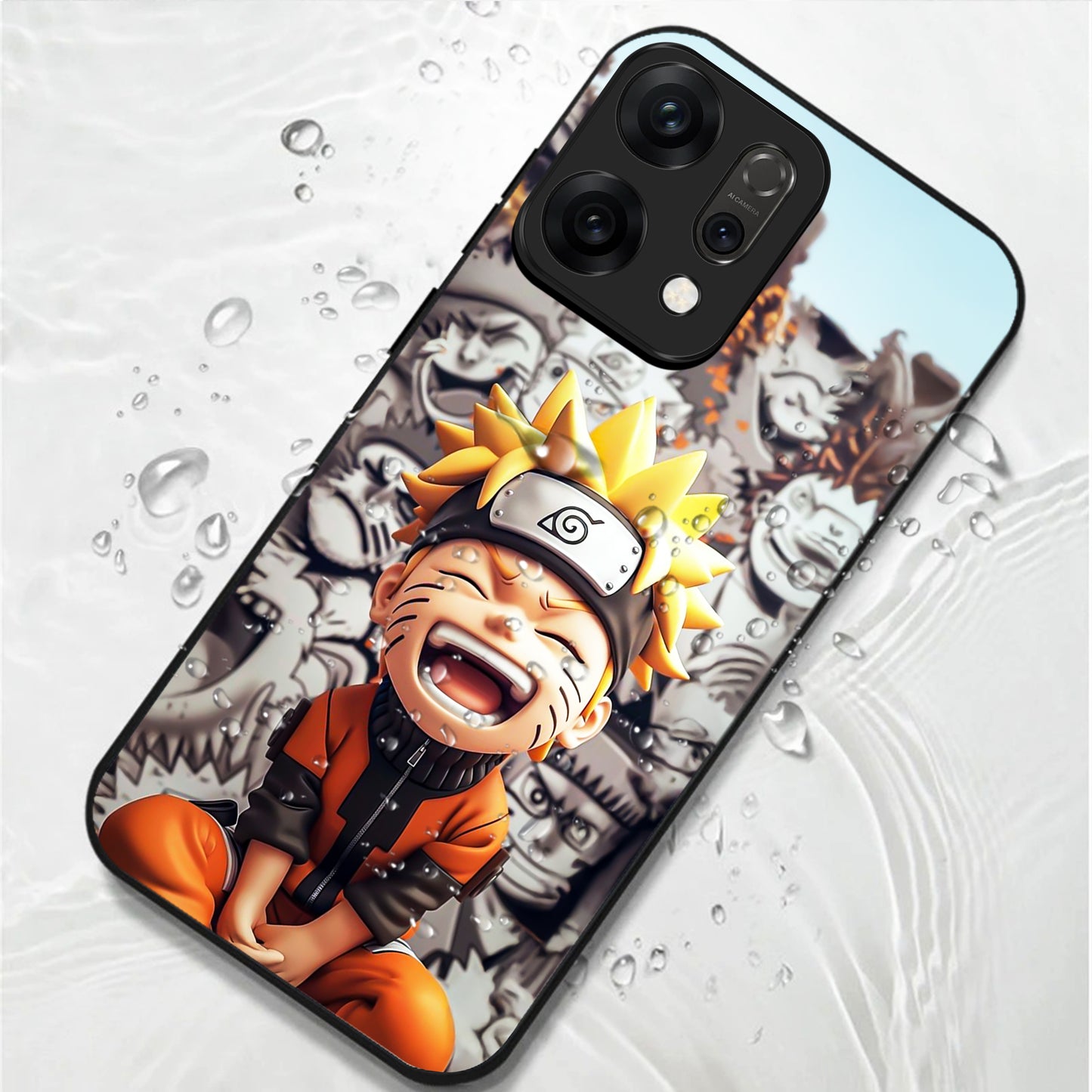 Oppo Reno 14 5G Naruto Anime Aesthetic Glass Case