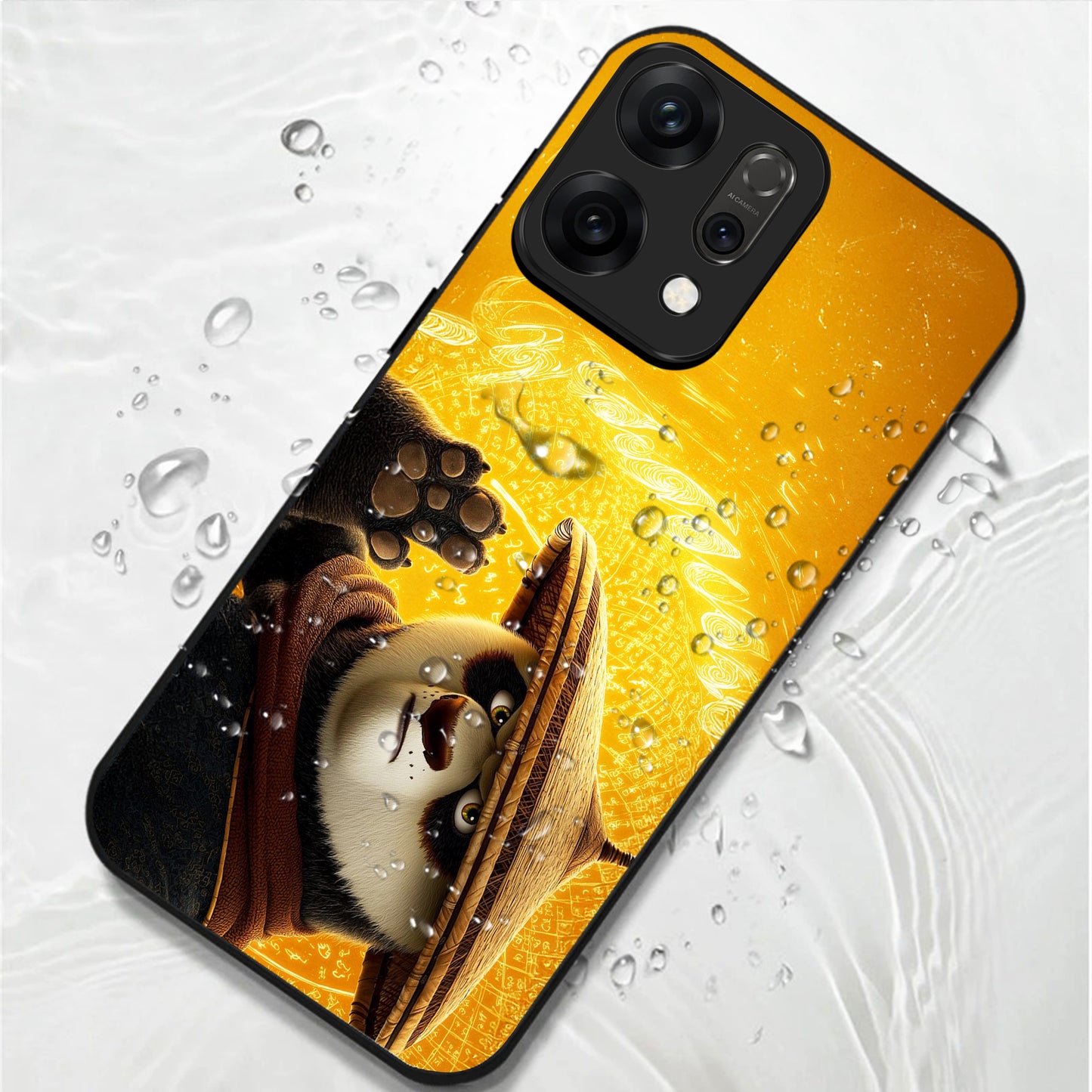 Oppo Reno 14 5G Kung Fu panda Character Design Aesthetic Glass Case