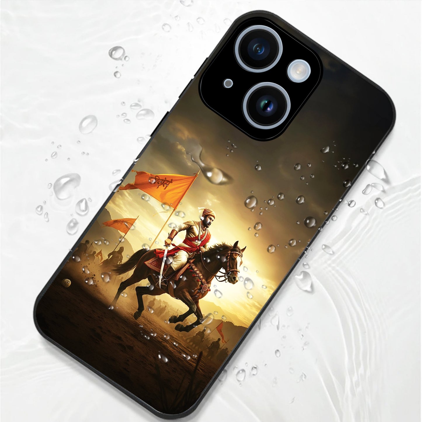 iPhone 14 Premium Acrylic Shockproof Glass Back Case (Battle Glory)
