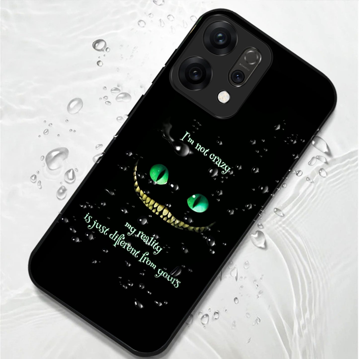 Oppo Reno 14 5G Mysterious Grin Glow Aesthetic Glass Case